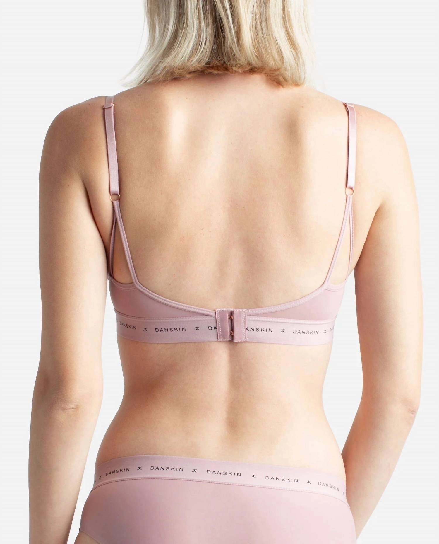 2-Pack Push Up Bra With Logo Elastic Band In Heather Grey And Gemini