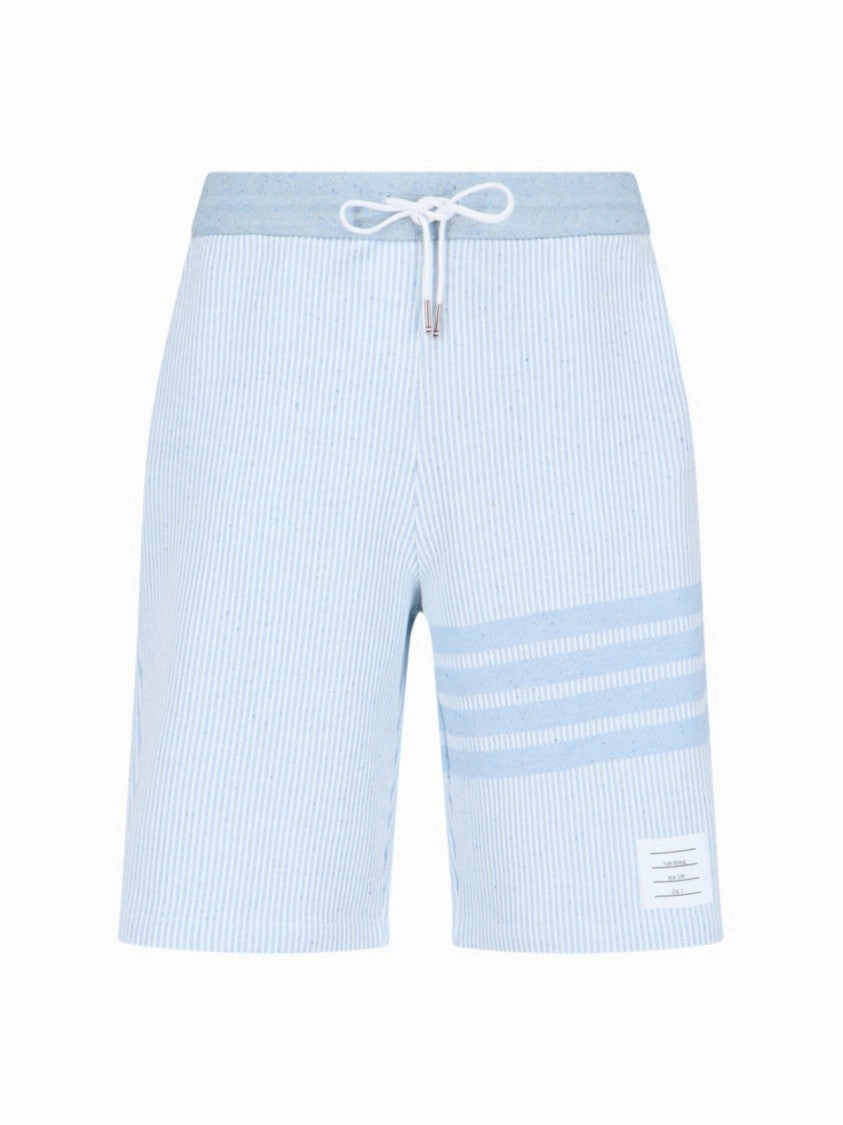 4-Bar" Sport Shorts  Light Blue
