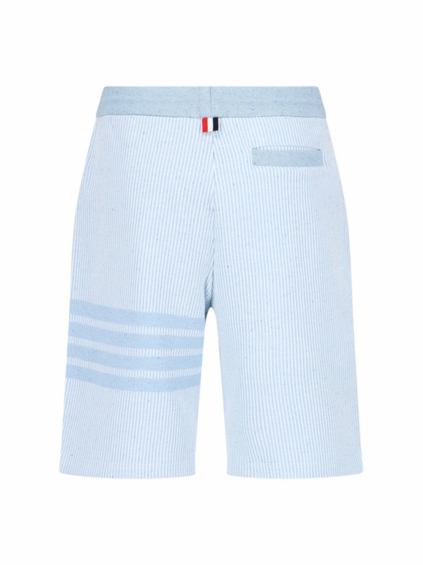 4-Bar" Sport Shorts  Light Blue