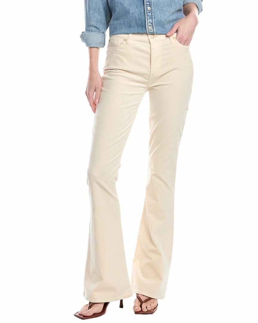 7 For All Mankind Ali High-Waist Eggshell Jean