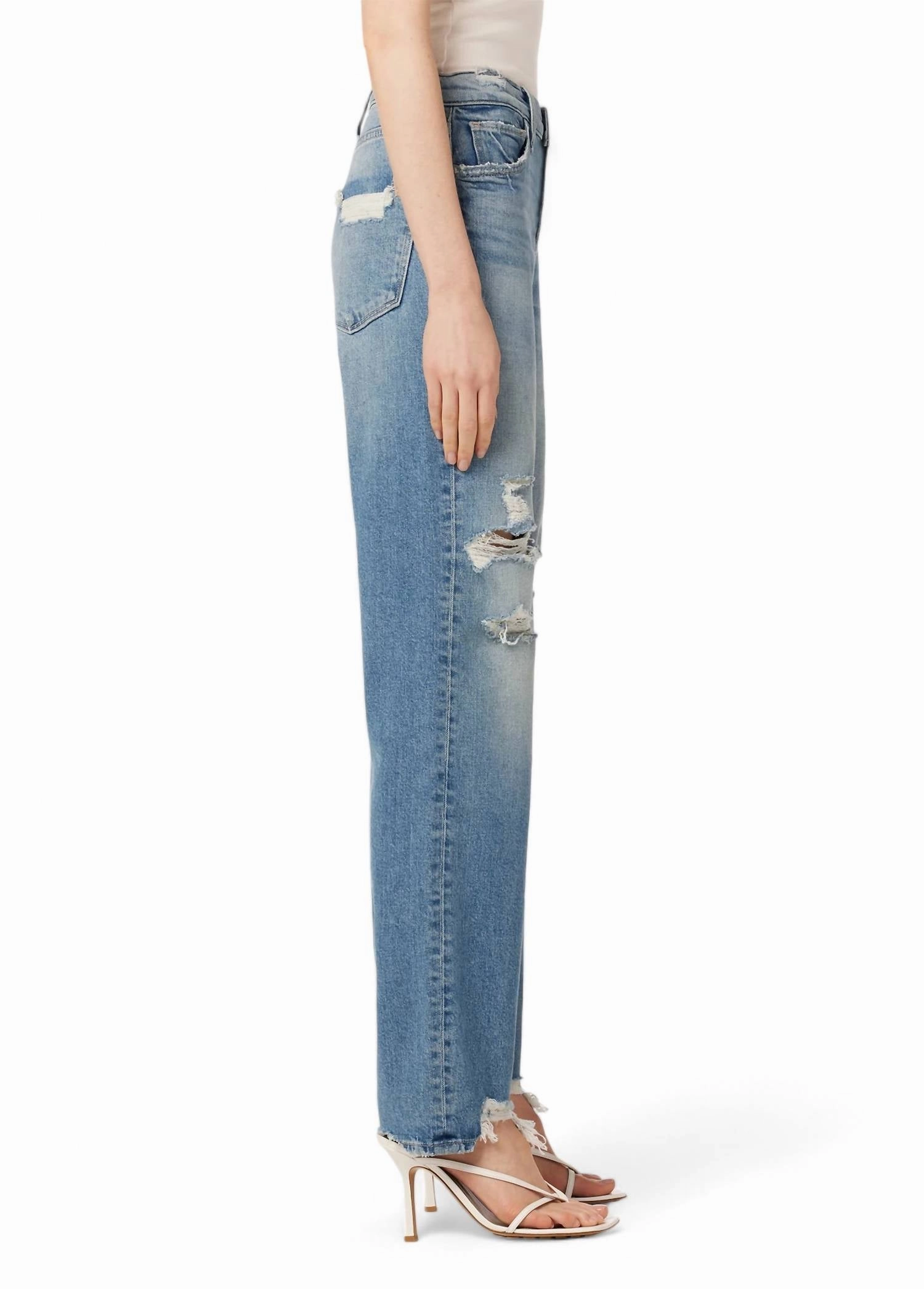 90S Niki Mid Rise Boyfriend Jean In Chances Destruct