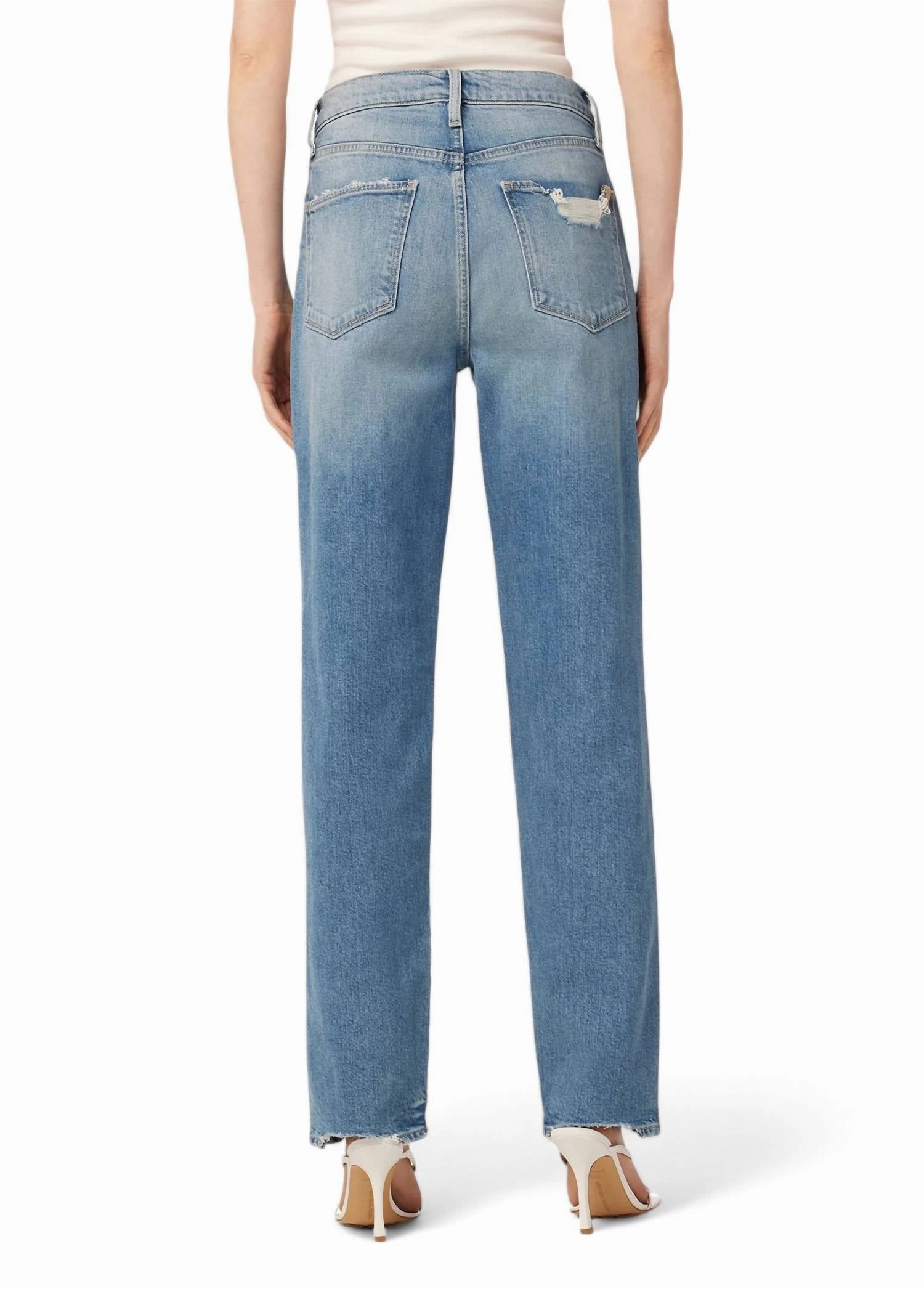 90S Niki Mid Rise Boyfriend Jean In Chances Destruct
