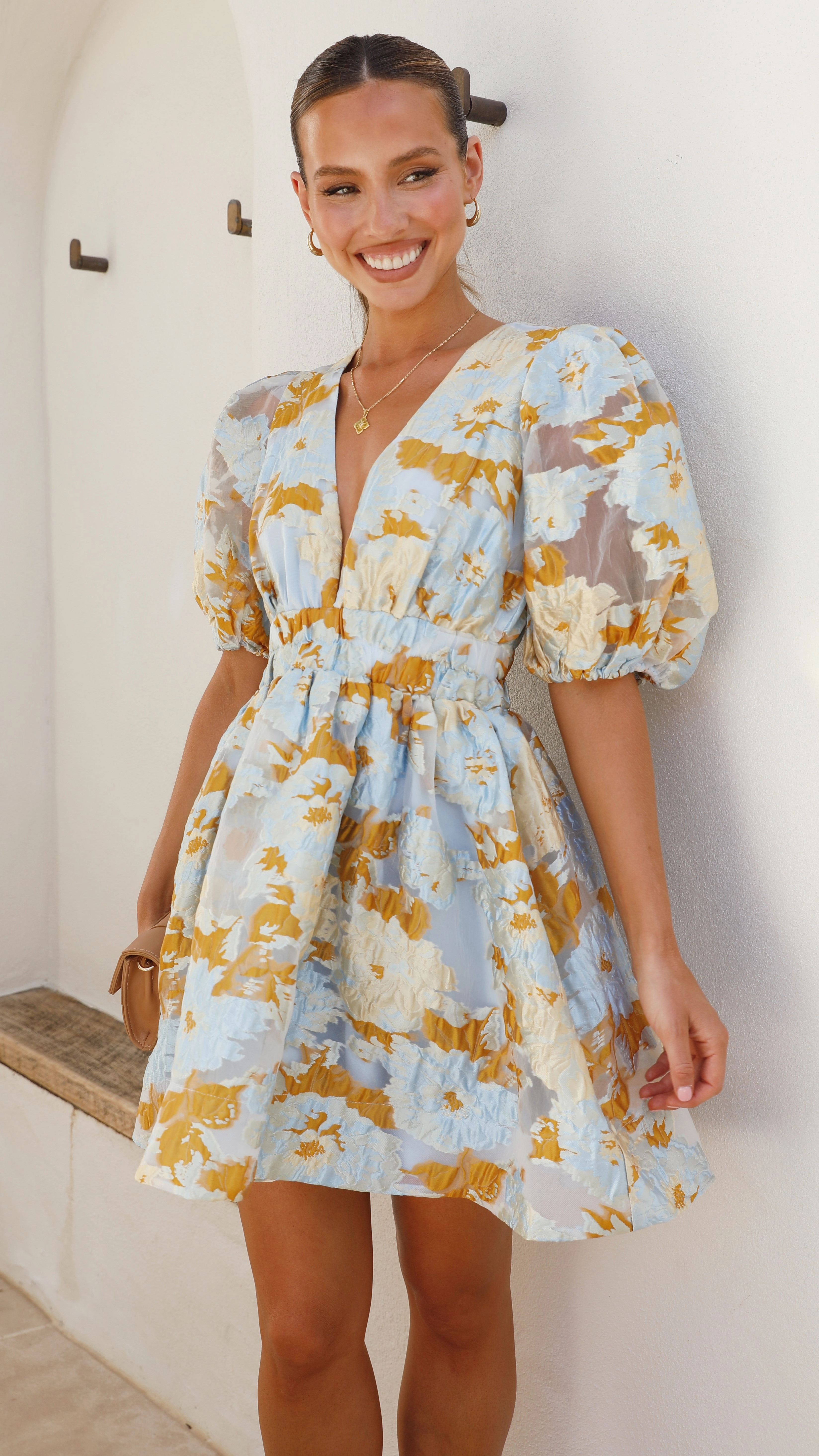 Abel Mini Dress - Blue