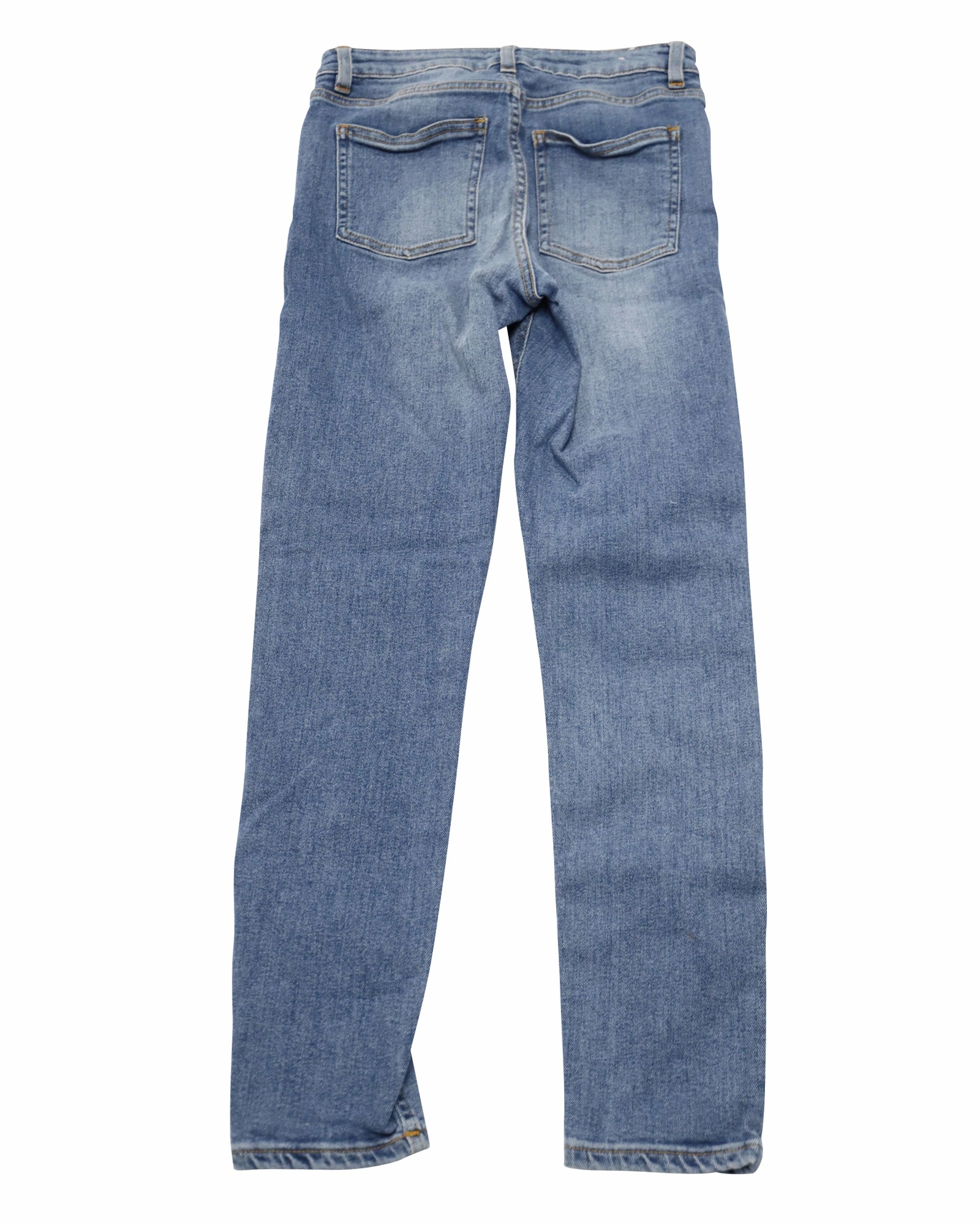 Acne Studios Mid Rise Jeans in Blue Cotton