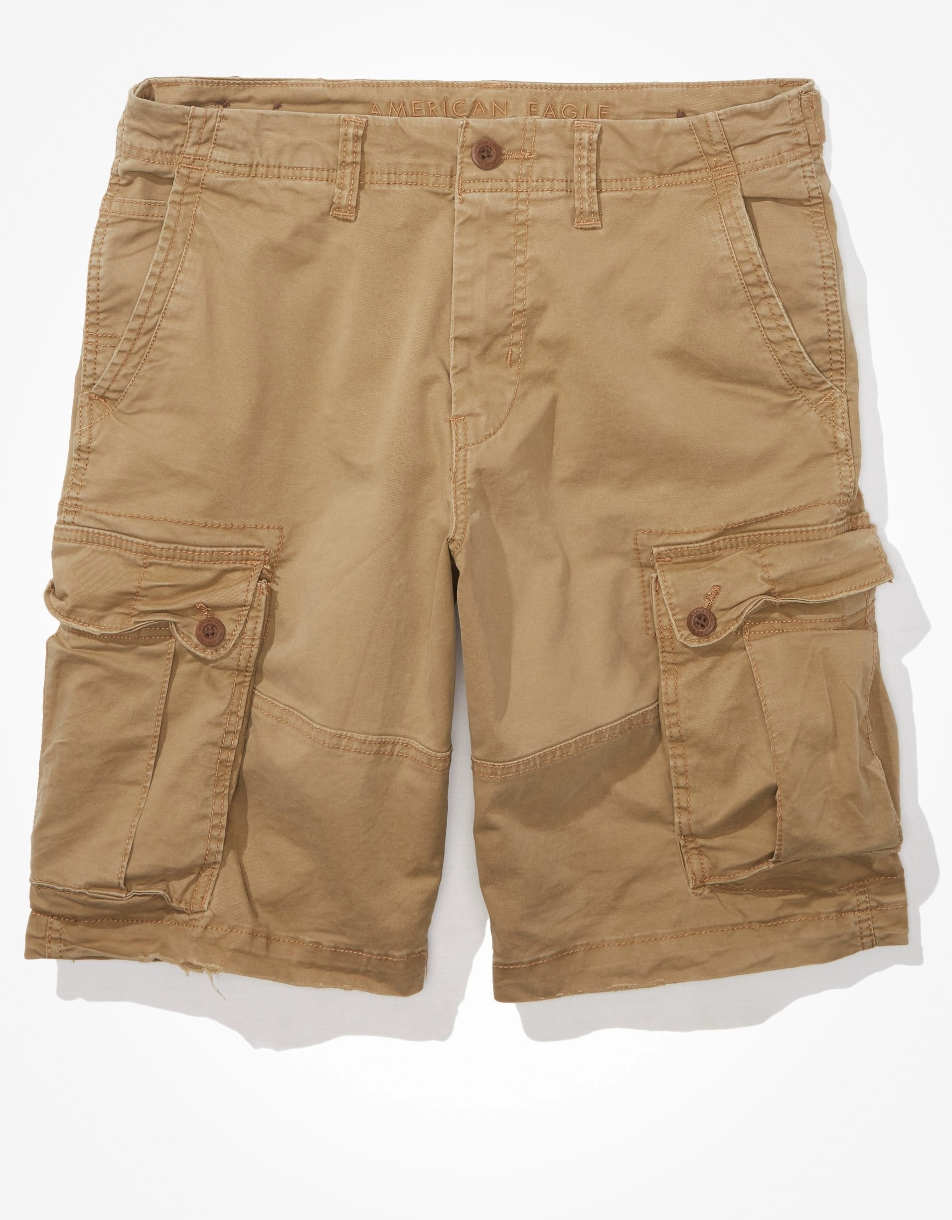 AE Flex 12" Lived-In Longer Length Cargo Short