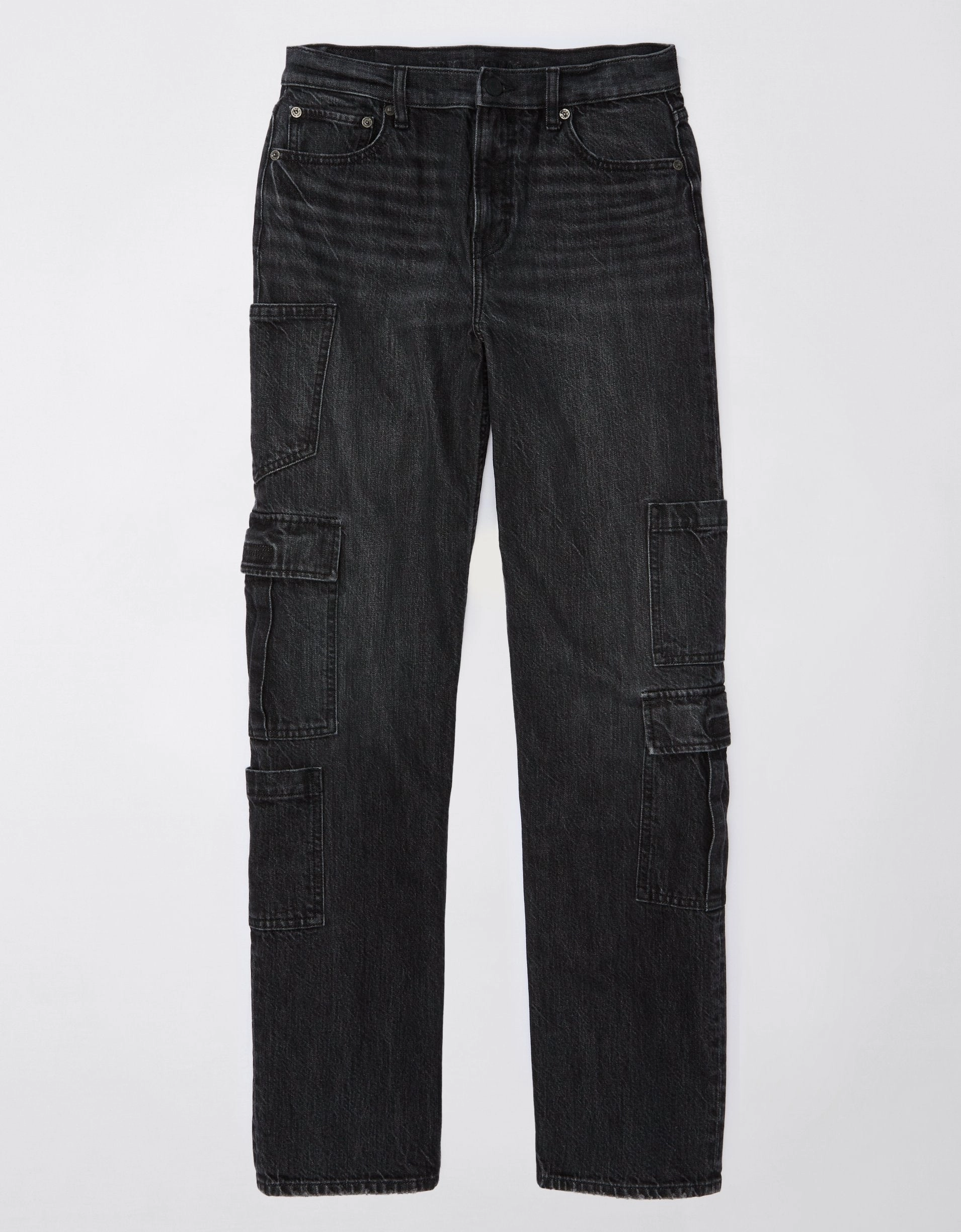 AE Super High-Waisted Baggy Straight Cargo Jean