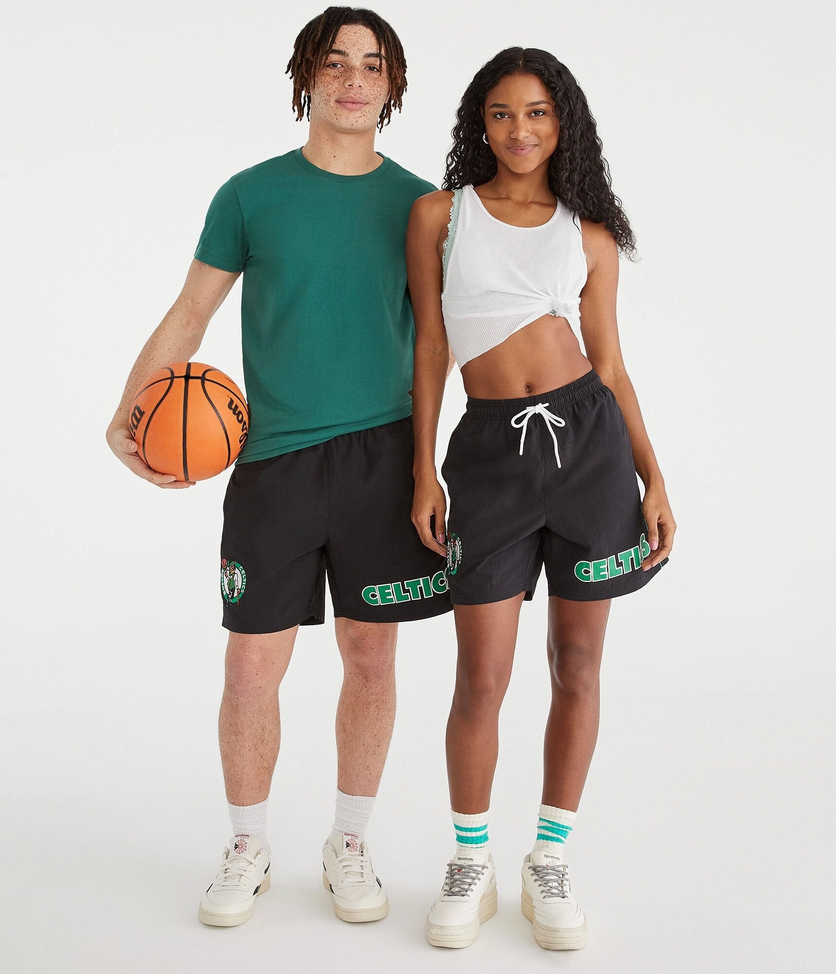 Aeropostale Boston Celtics Nylon Shorts 6.5"