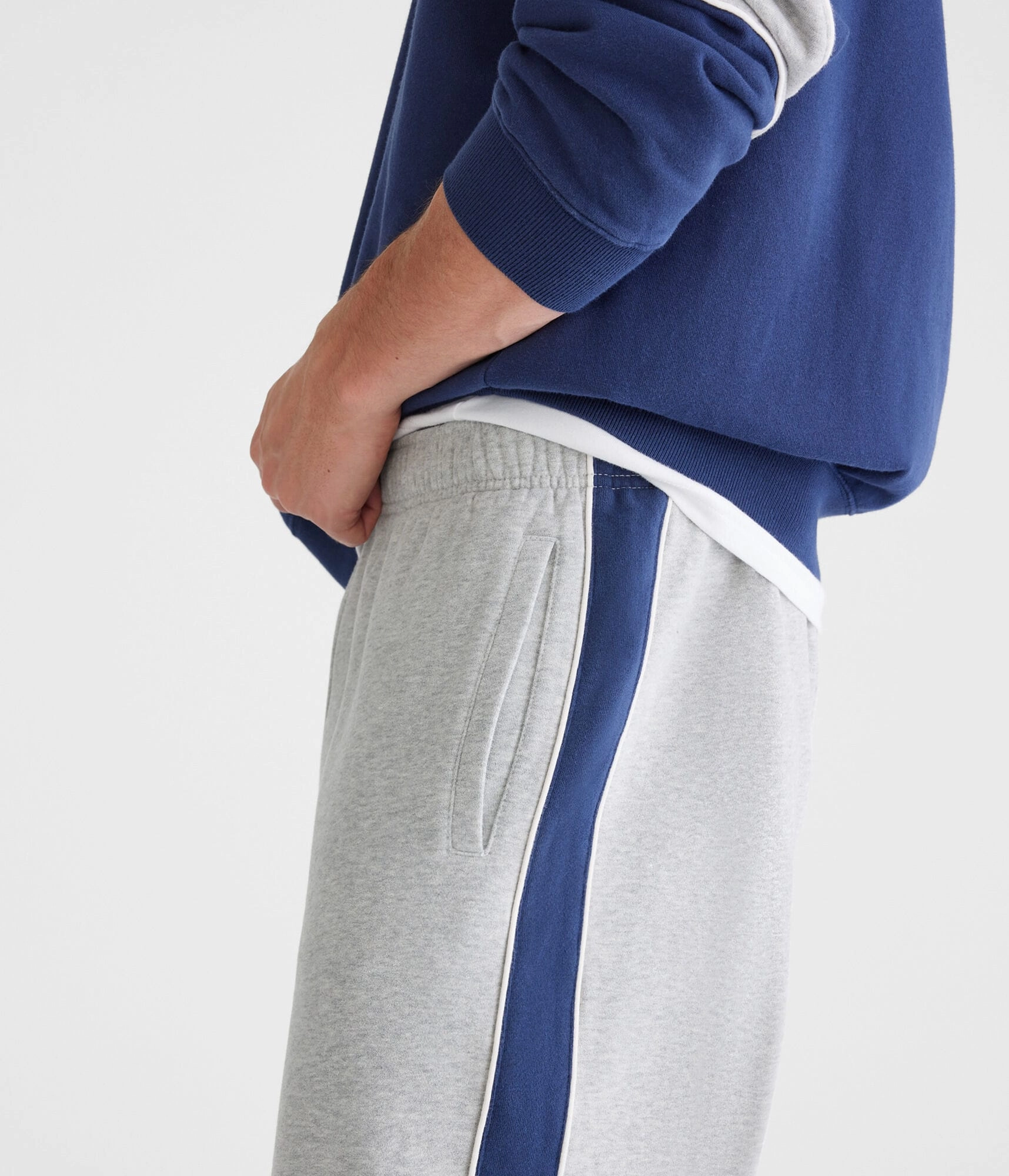 Aeropostale Colorblocked Stripe Straight Leg Sweatpants