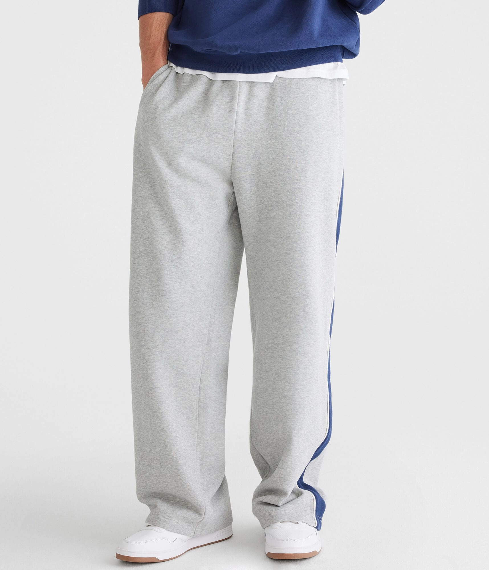 Aeropostale Colorblocked Stripe Straight Leg Sweatpants
