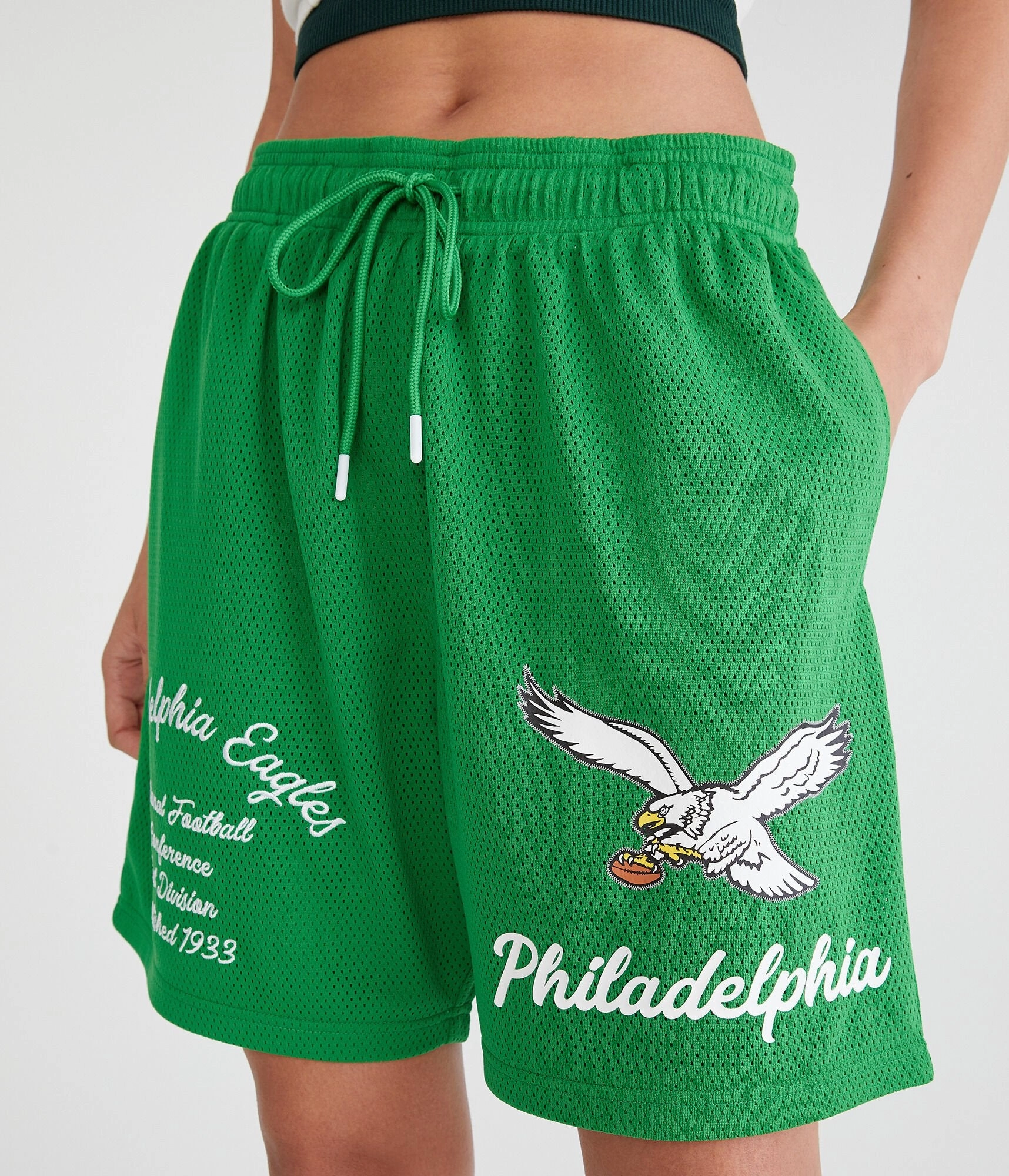 Aeropostale Philadelphia Eagles Mesh Shorts 6"
