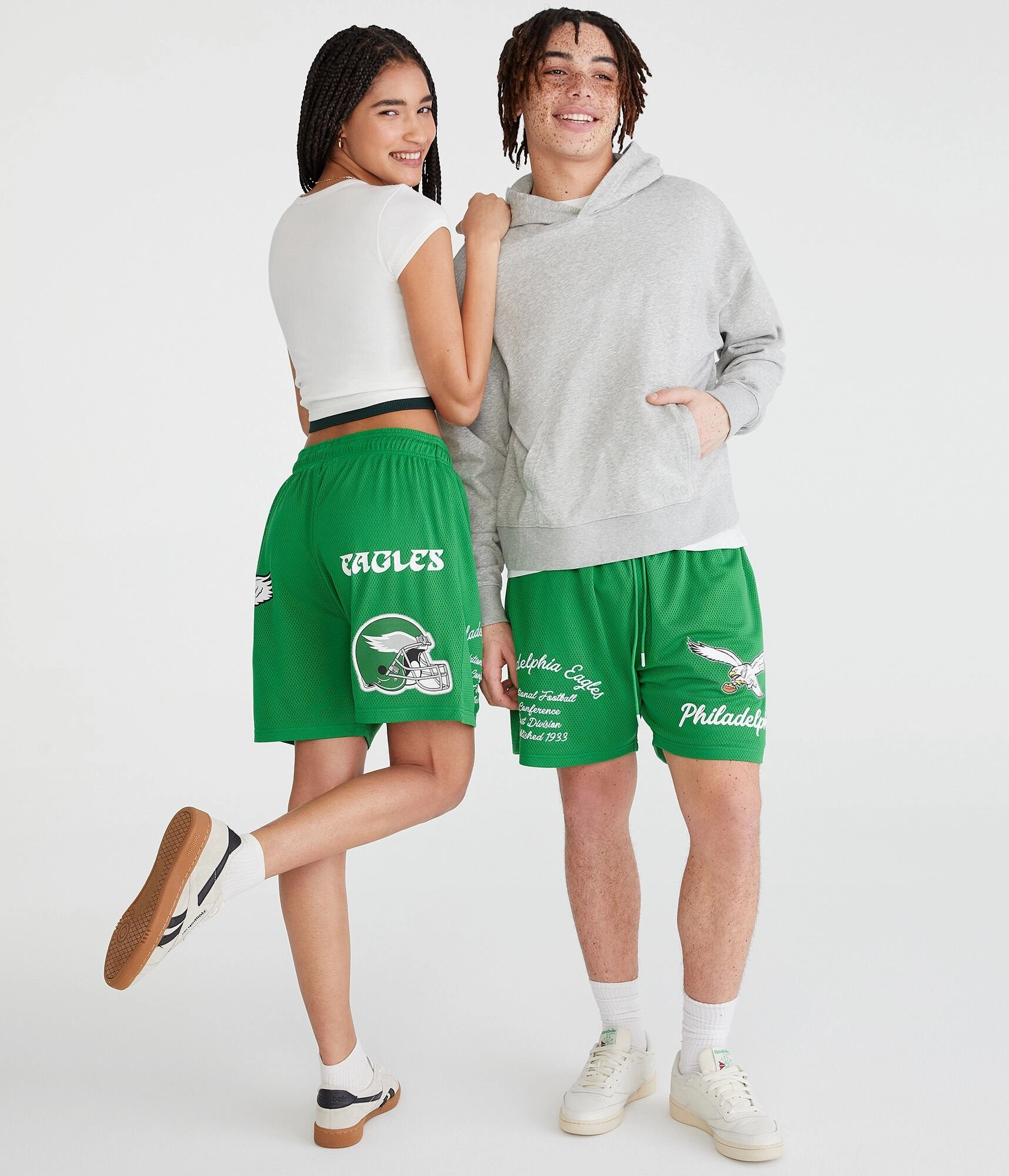 Aeropostale Philadelphia Eagles Mesh Shorts 6"