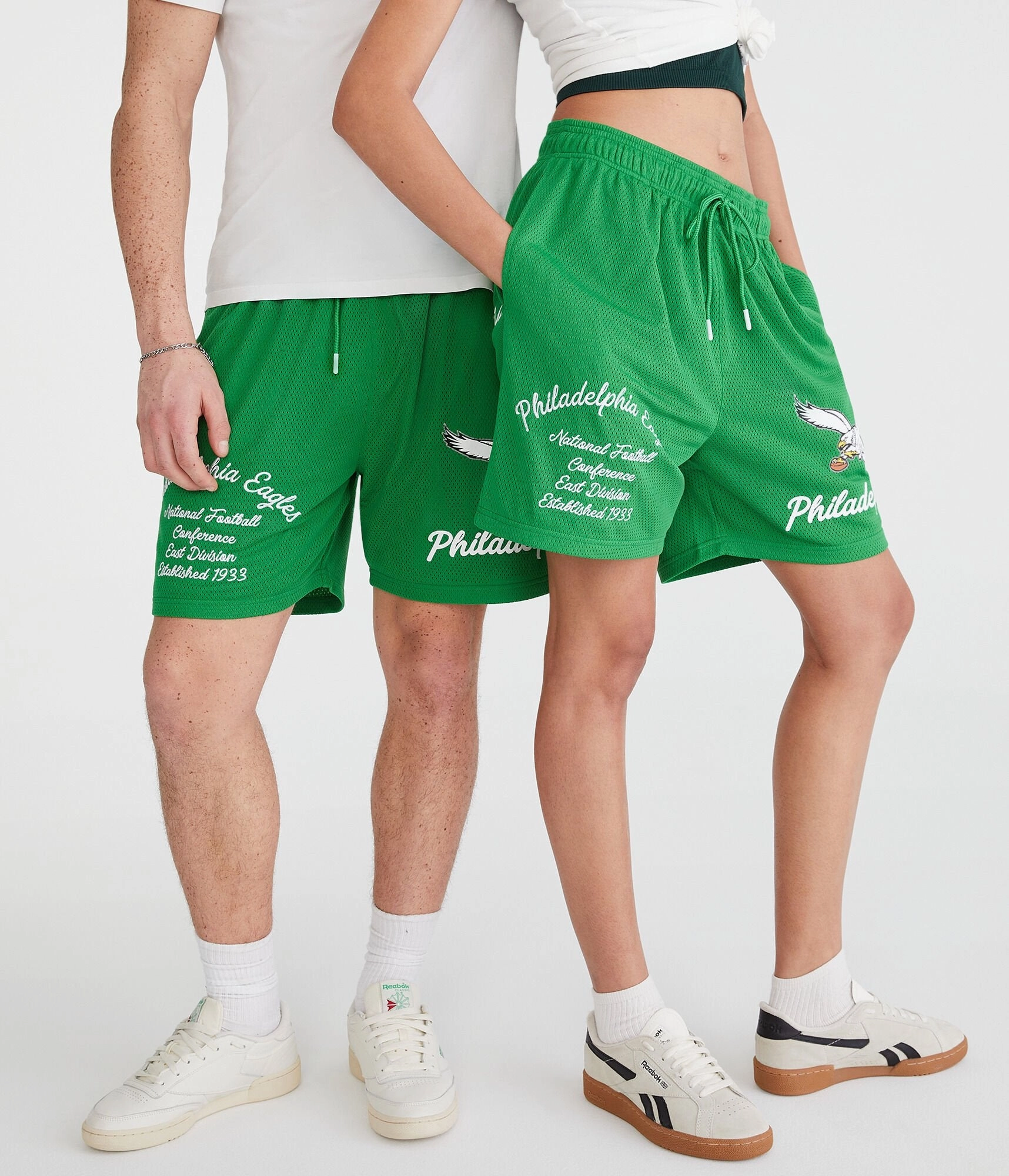 Aeropostale Philadelphia Eagles Mesh Shorts 6"