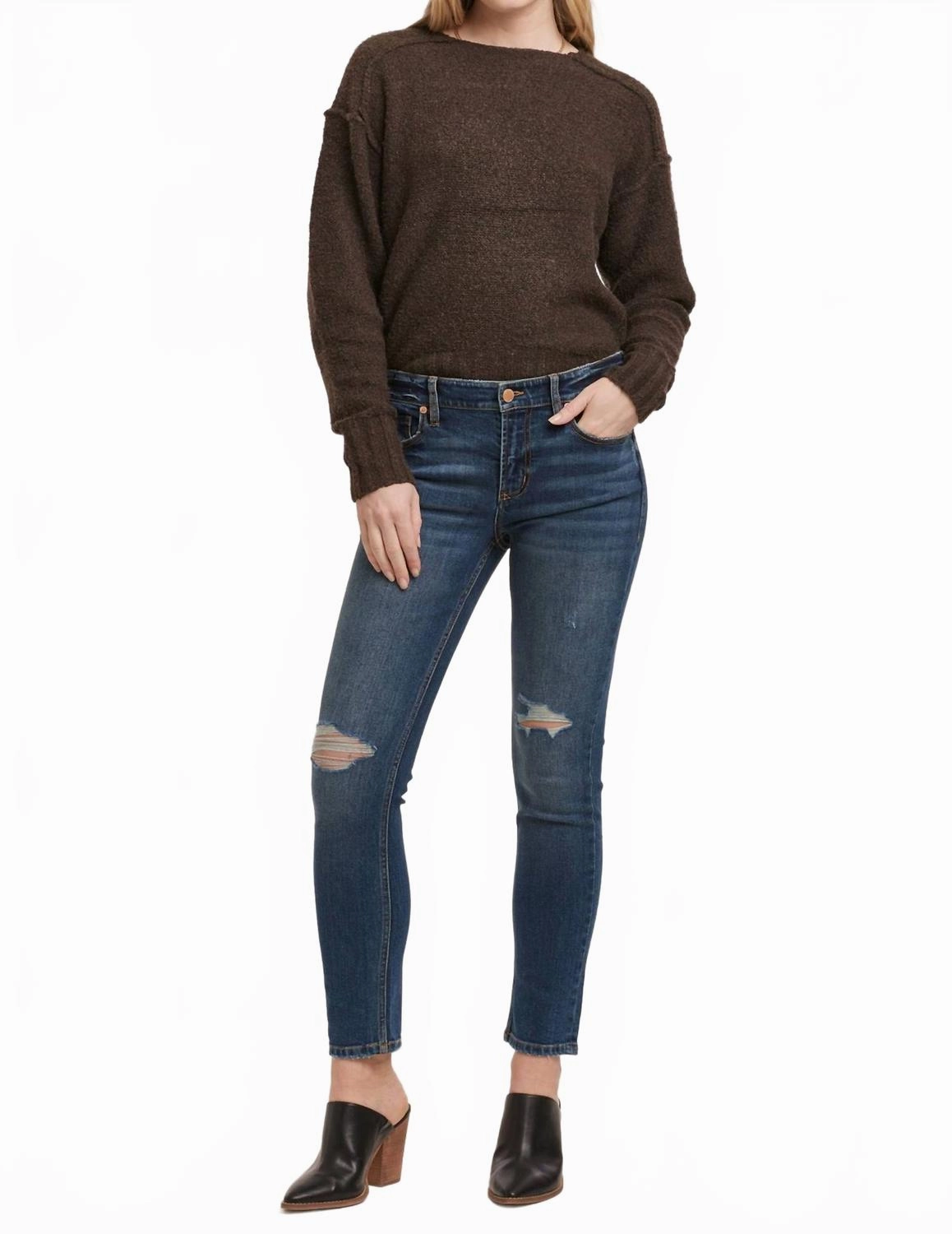 Aiden Straight Girlfriend Jeans In Cooper