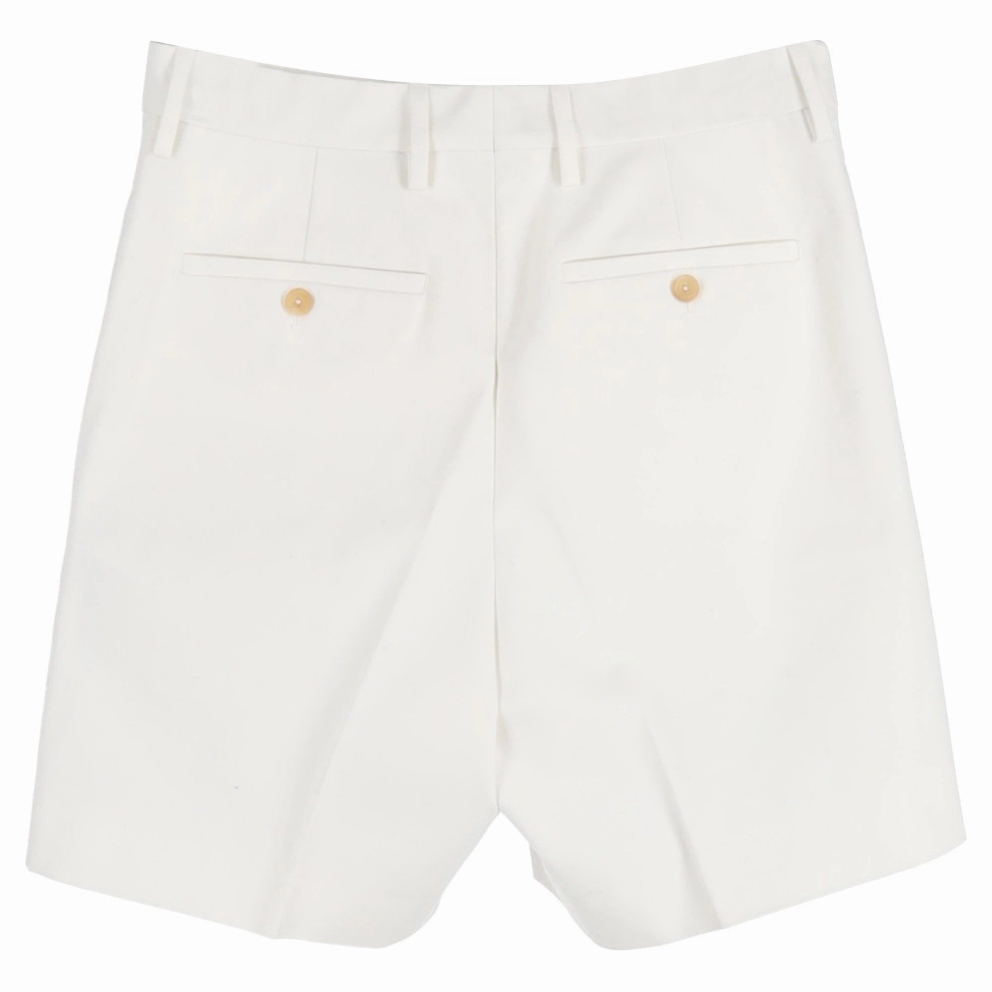 Alexander McQueen Tailored Shorts in White Cotton