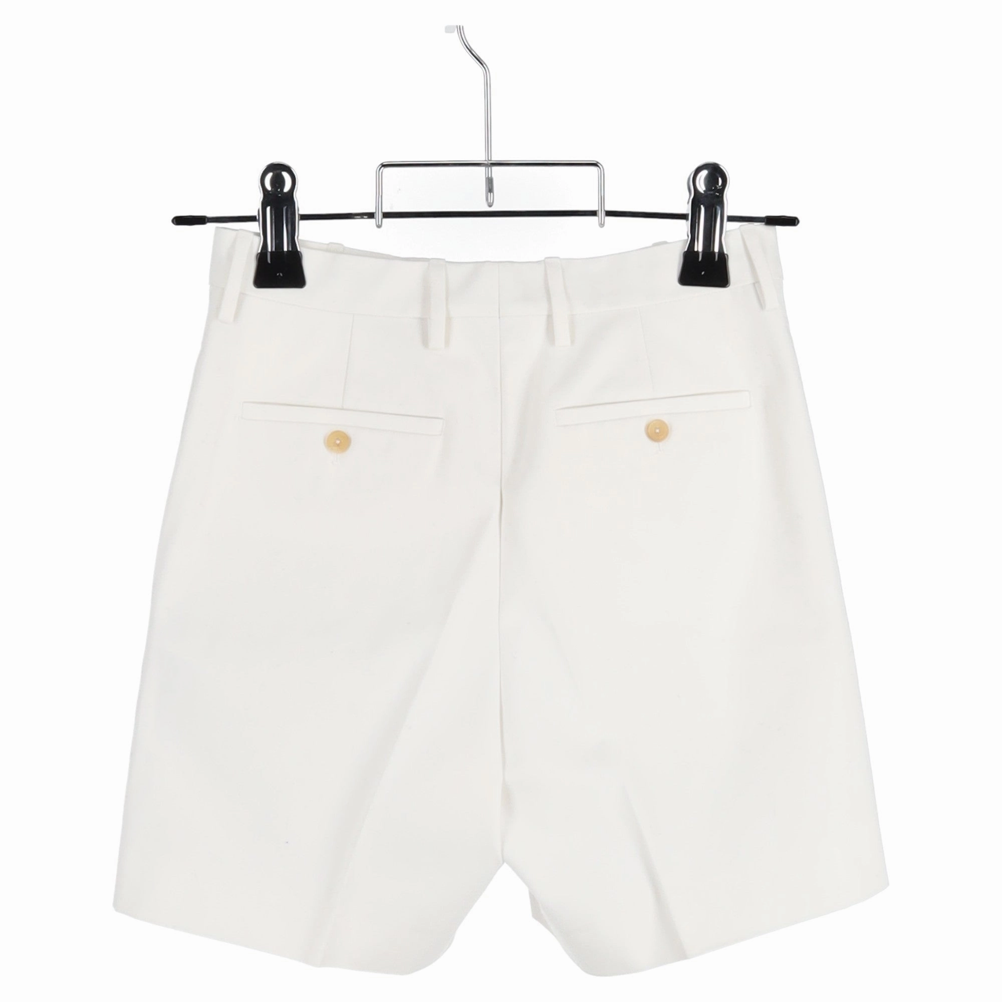 Alexander McQueen Tailored Shorts in White Cotton