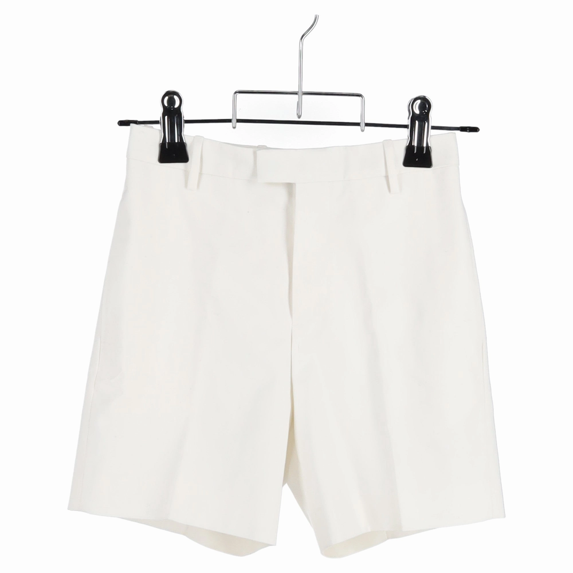 Alexander McQueen Tailored Shorts in White Cotton