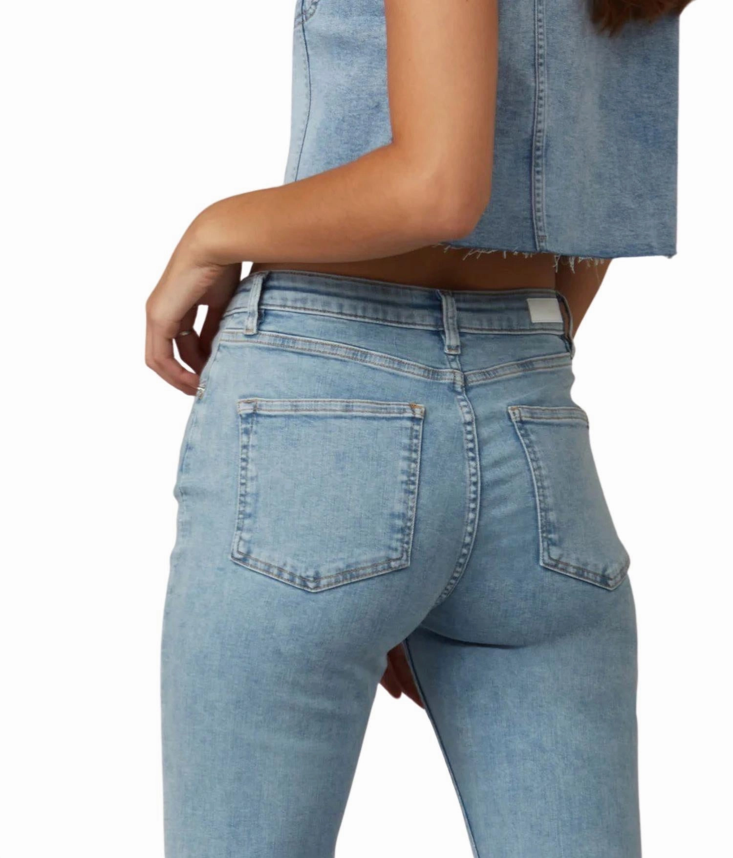Alice High Rise Flare Jeans In True Denim