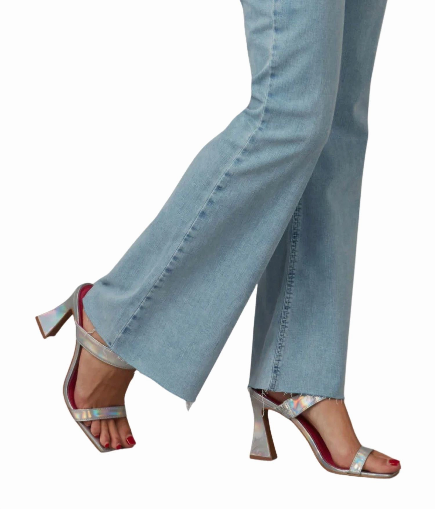 Alice High Rise Flare Jeans In True Denim