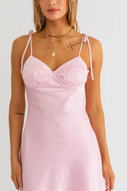 All Dolled Up Blush Pink Mini Dress