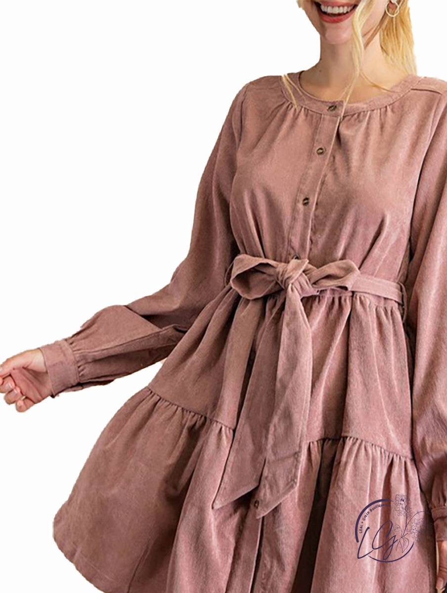 All She Needs Corduroy Dress