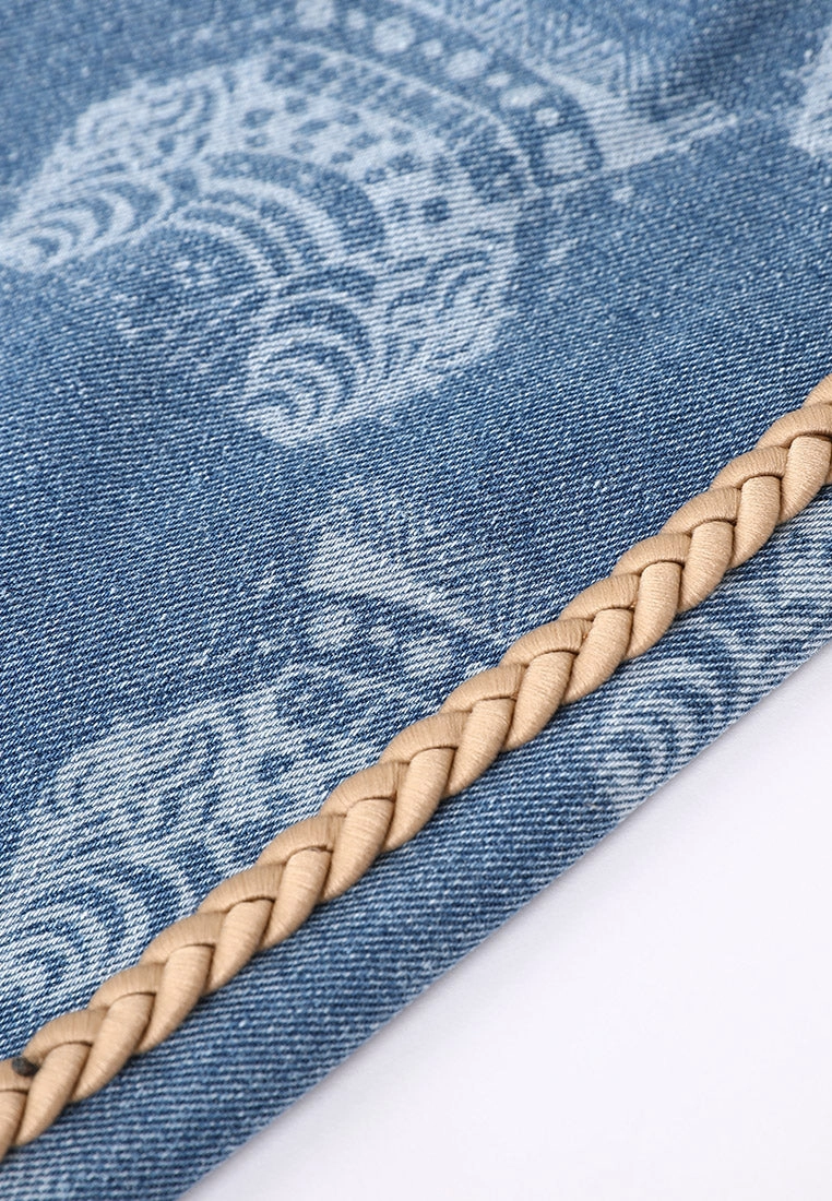 Allover stripe jeans