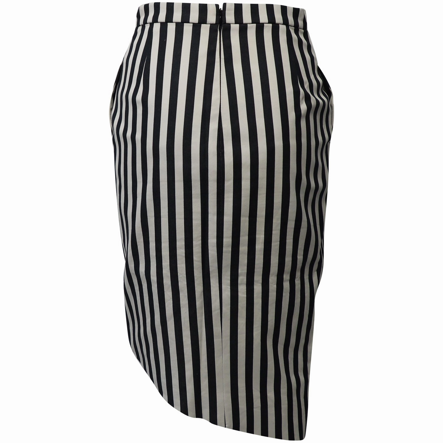 Altuzarra Paul Bert Striped Asymmetric Skirt in Multicolor Cotton