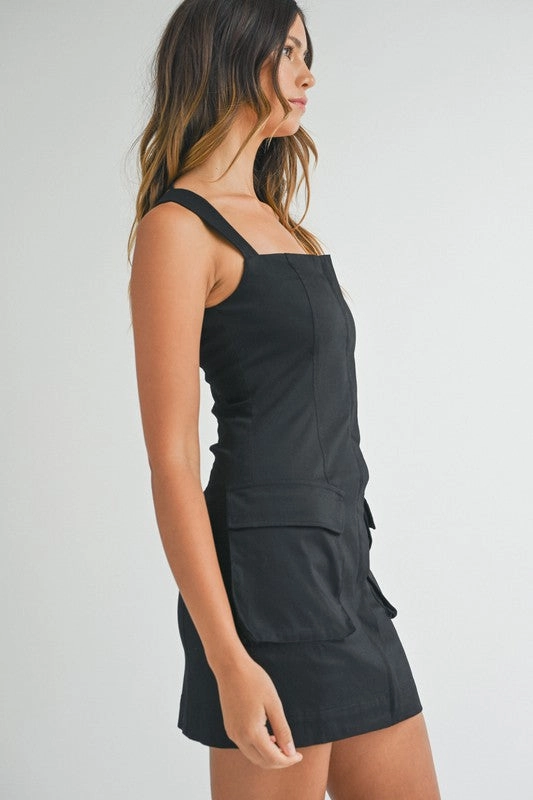 Always Classy Cargo Pocketed Mini Dress