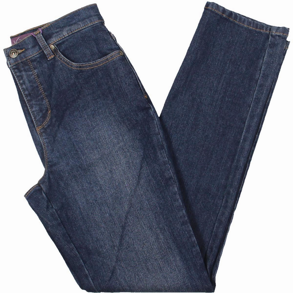 Amanda Womens Light Wash High-Waist Tapered Leg Jeans