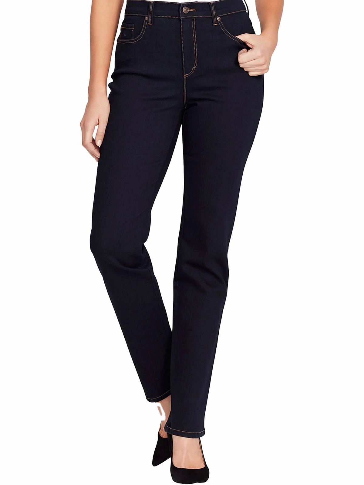 Amanda Womens Light Wash High-Waist Tapered Leg Jeans