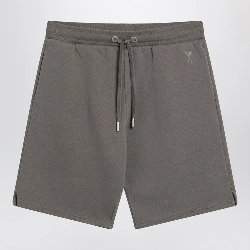 Ami Paris Men's Smoke Ami De Coeur Shorts
