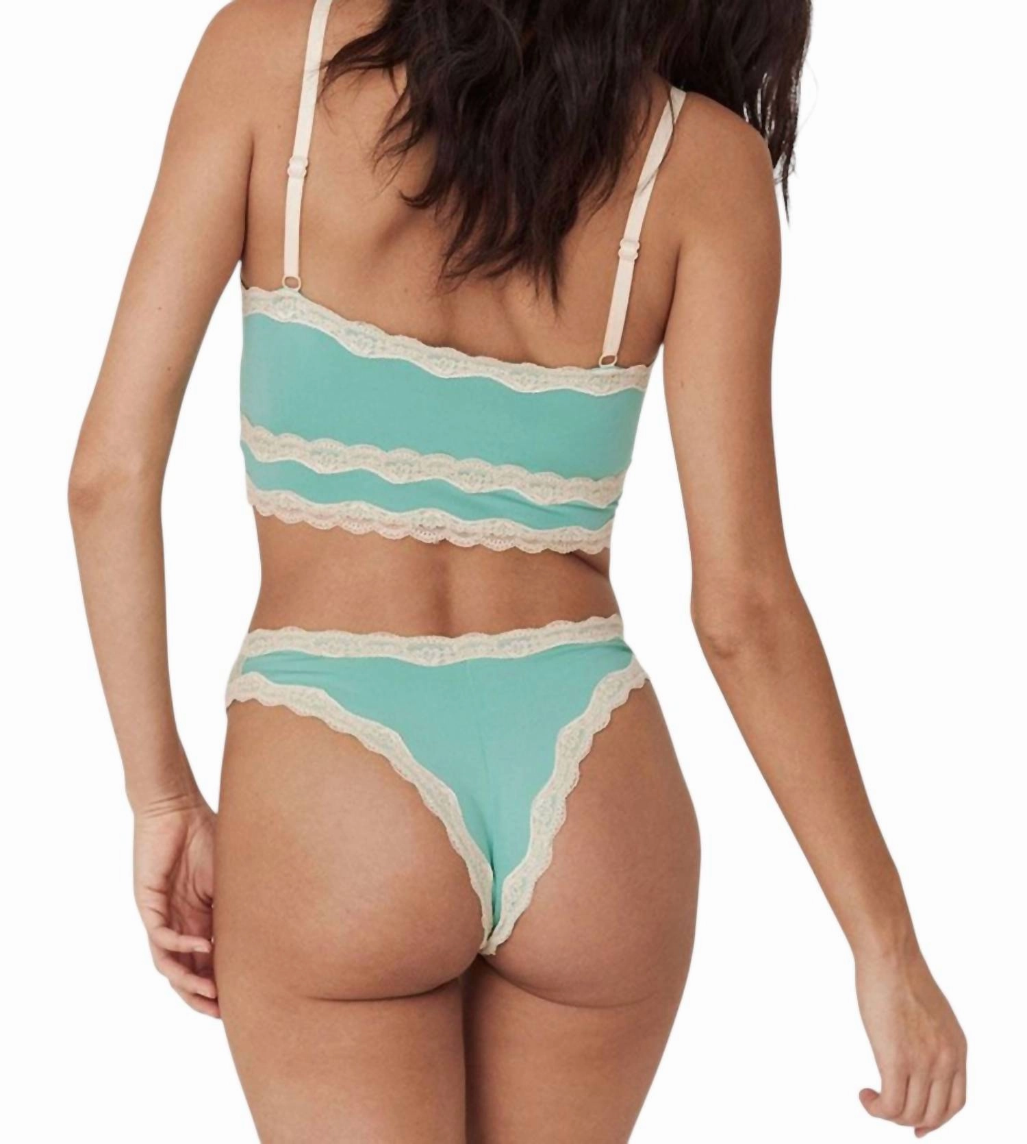 Amour Lace Brief In Seafoam