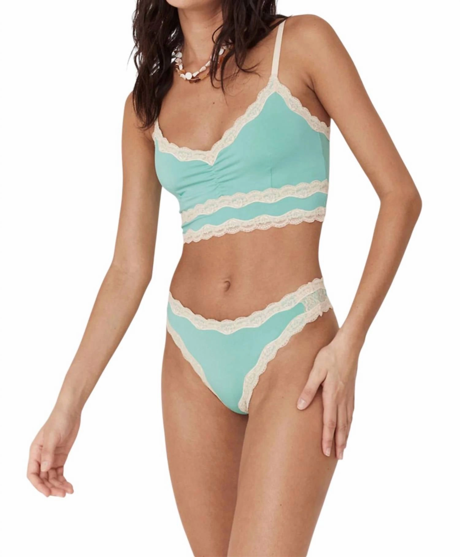 Amour Lace Brief In Seafoam