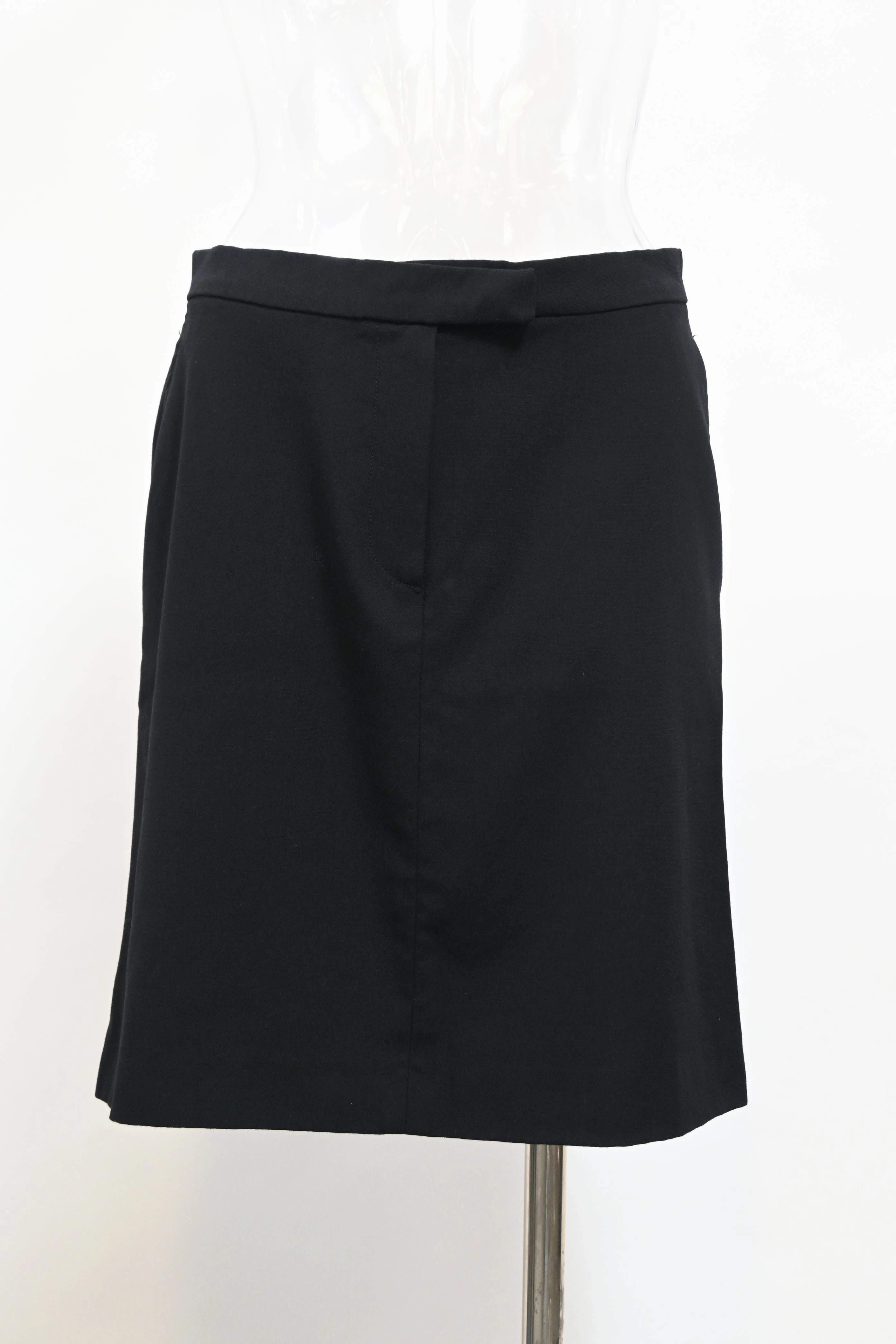 Ann Demeulemeester High-Rise Mini Skirt in Black Wool
