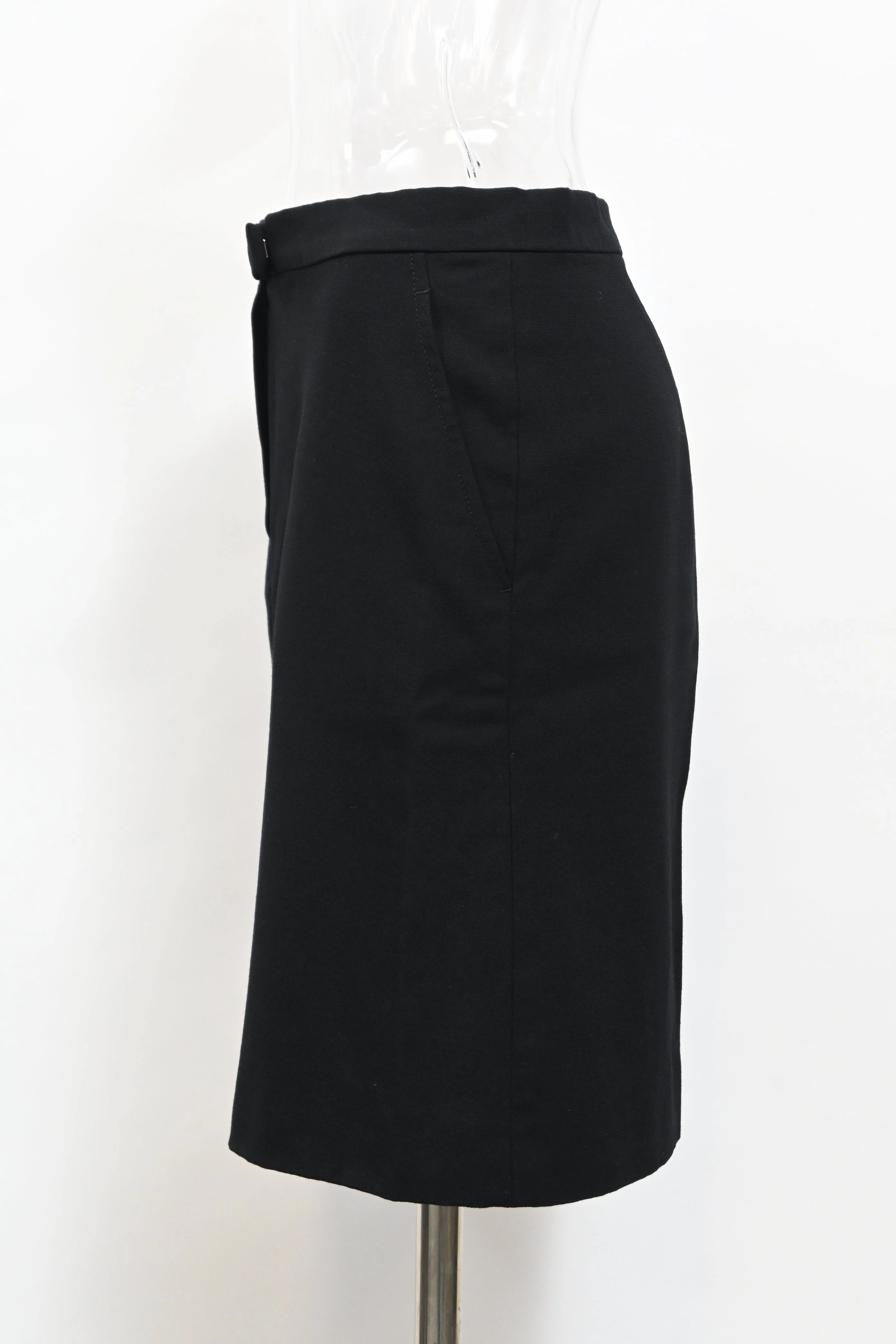 Ann Demeulemeester High-Rise Mini Skirt in Black Wool