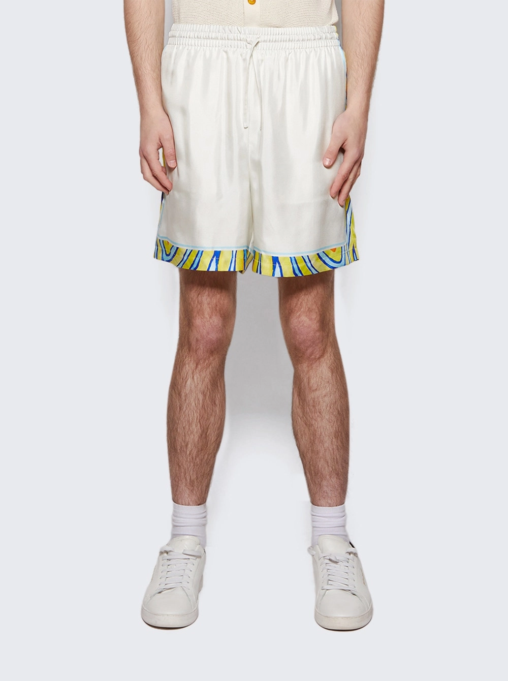 Aquatique Silk Drawstring Shorts