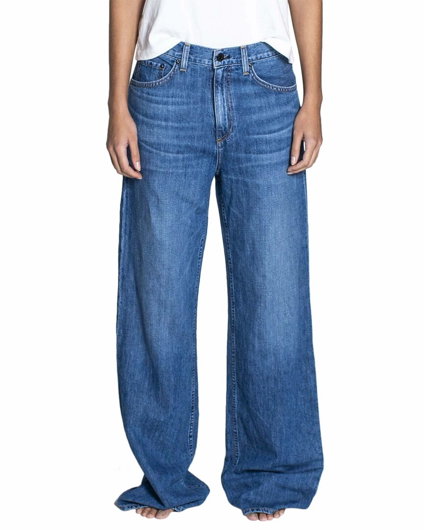 ASKK NY Boom Summer Linen-Blend Wide Leg Jean
