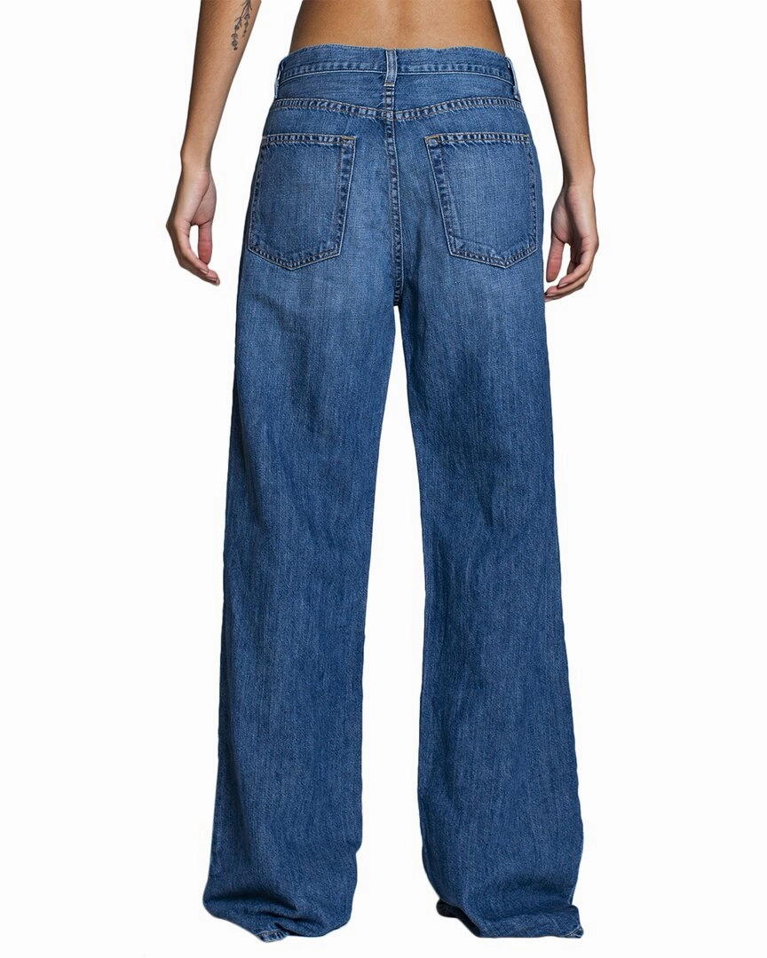 ASKK NY Boom Summer Linen-Blend Wide Leg Jean