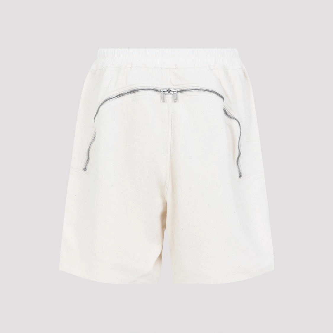 Asymmetric Hem Button Zip Long Boxers
