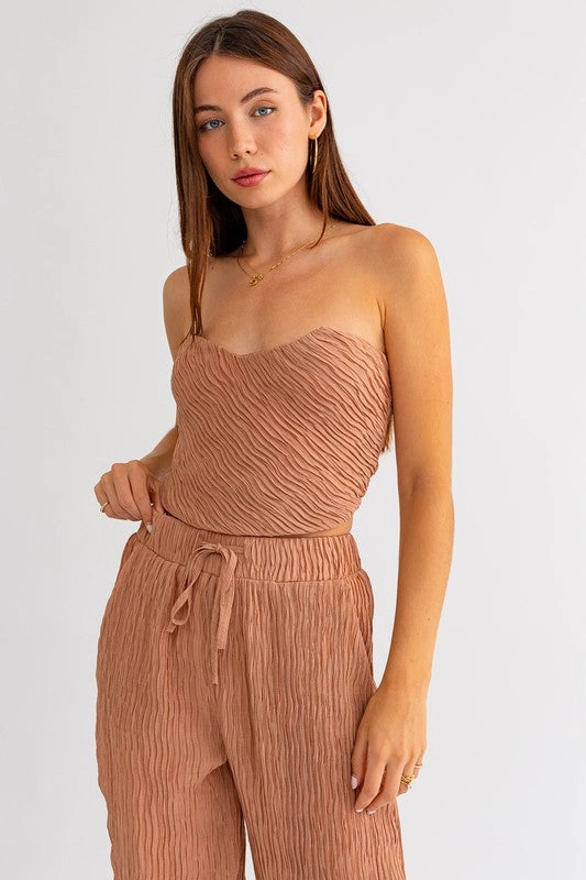 Athena Pleated Tube Top - Final Sale