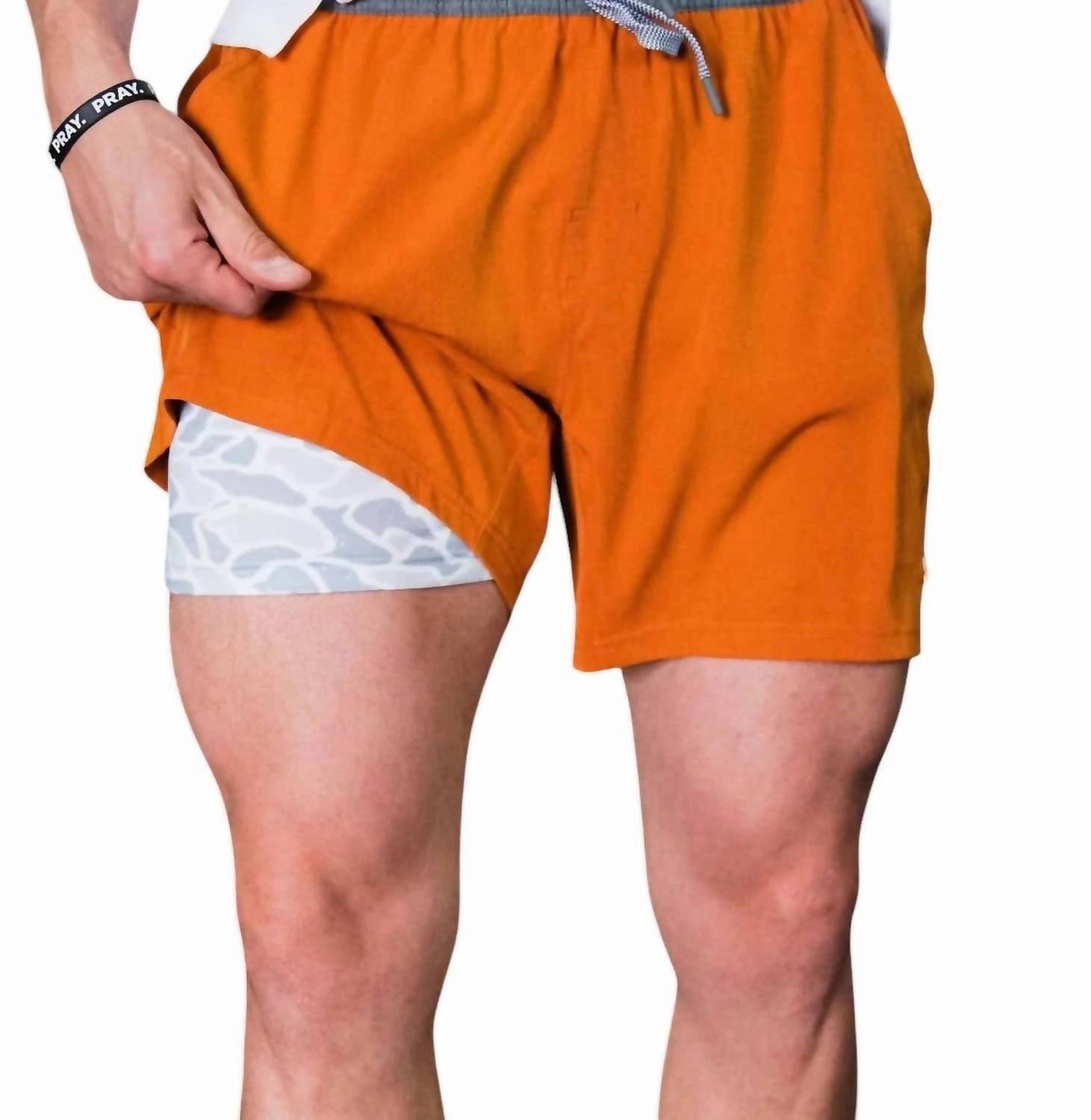 Athletic Shorts 7" In Orange