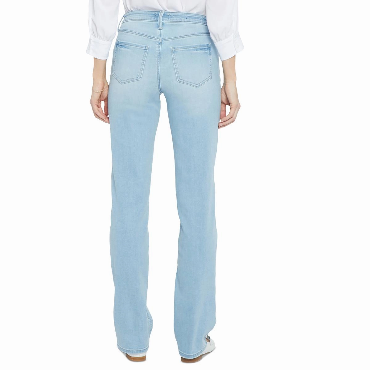 Bailey Womens Denim Mid-Rise Straight Leg Jeans