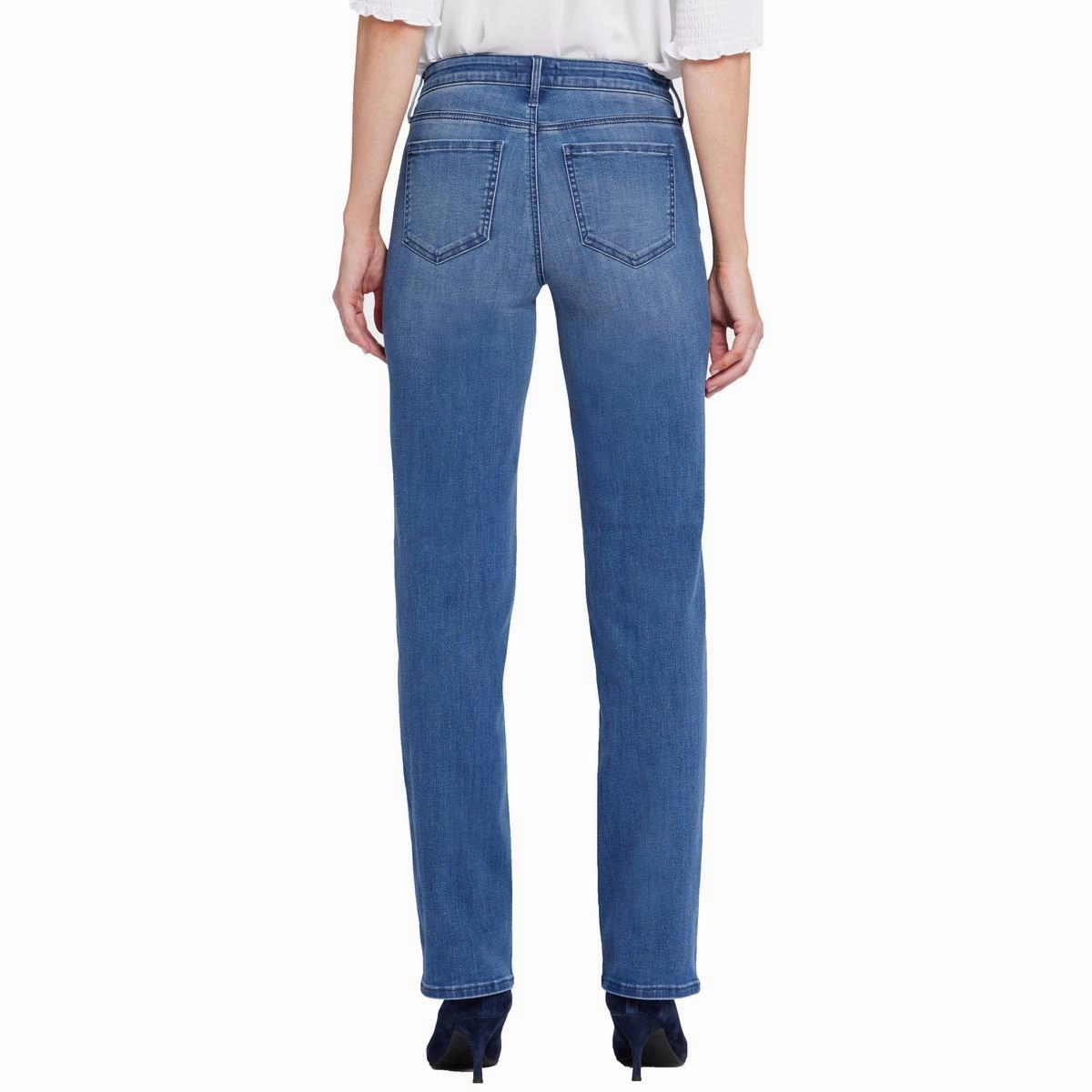 Bailey Womens Relaxed Denim Straight Leg Jeans