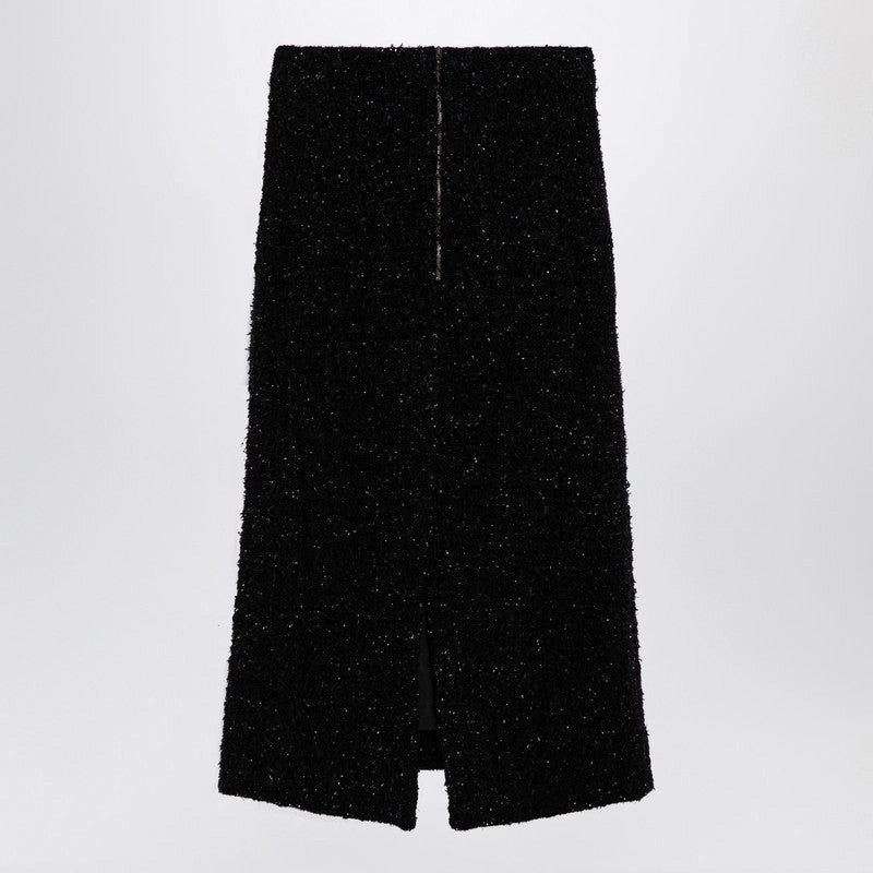 Balenciaga Women's Tweed Midi Skirt