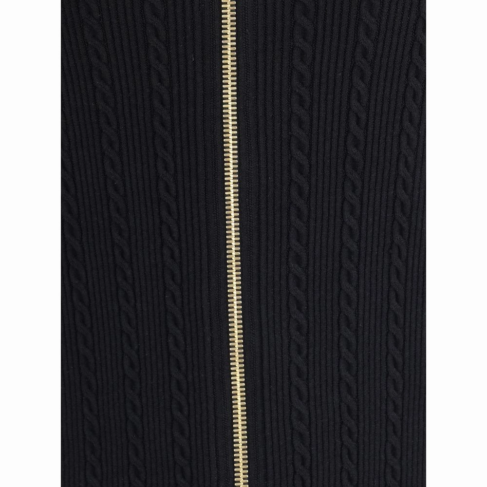 Balmain BUTTONED TORSADE KNIT LONG MIDI Women's SKIRT