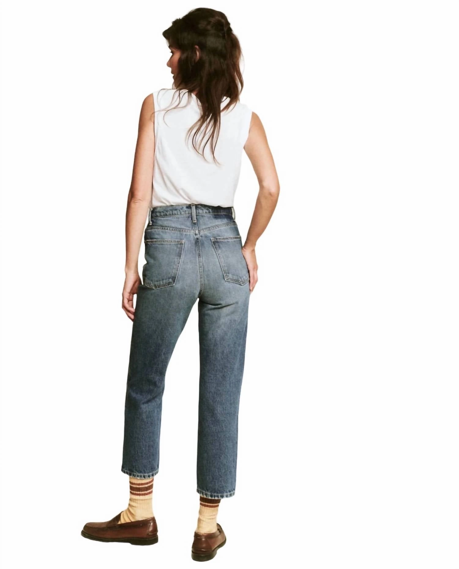 Barrel Jean In Saddle Wash