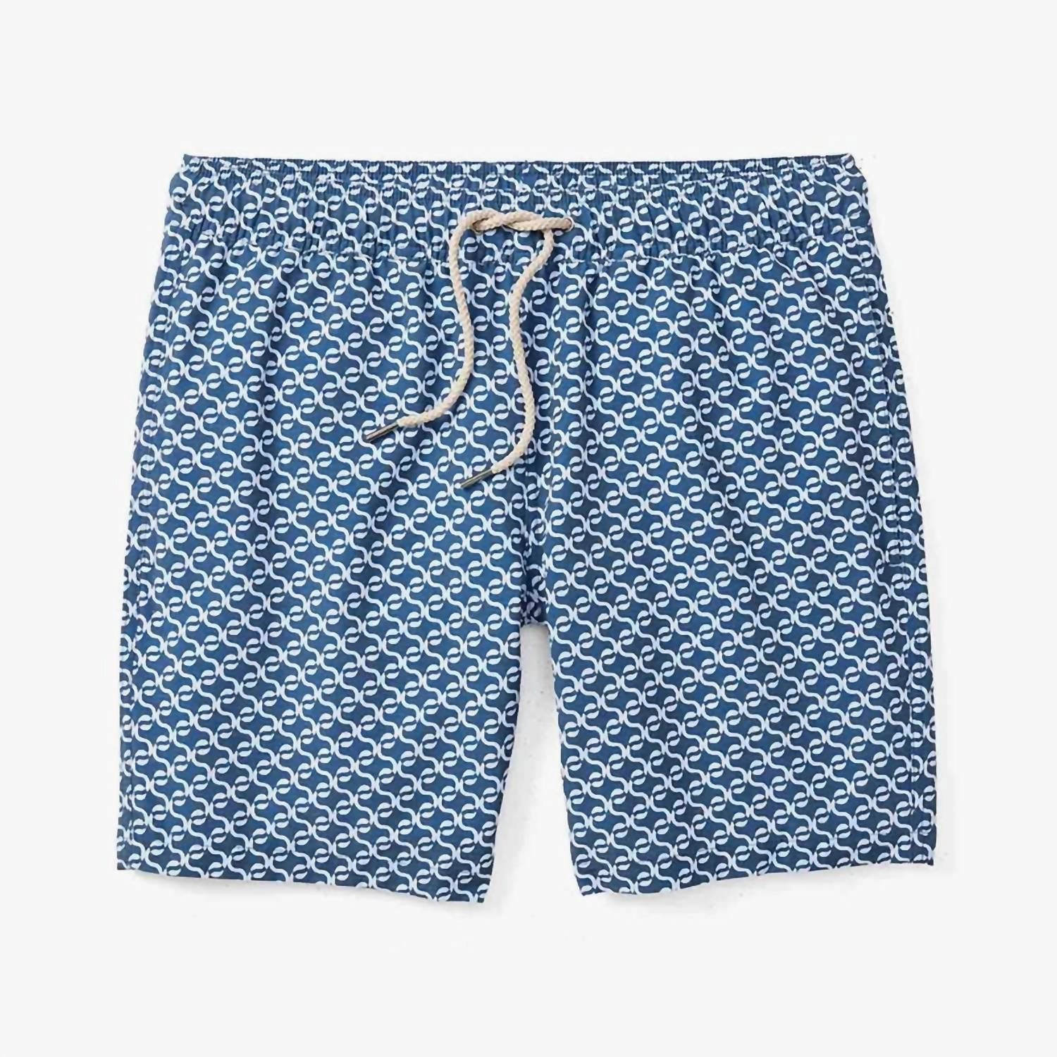 Bayberry Trunk In Navy Geo