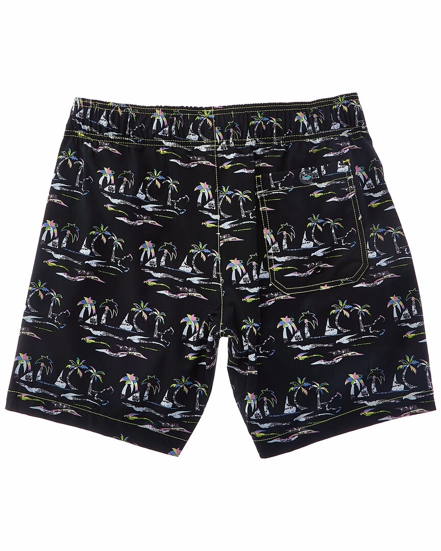 Beach Bros 2pc Palm Five-0 Swim Shirt & Trunk Set