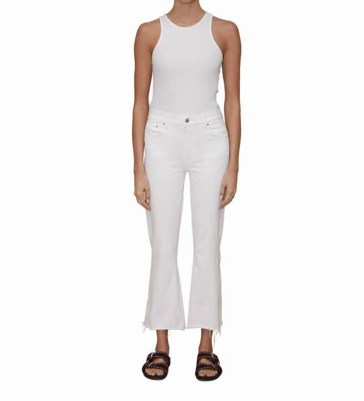 Bella Crop Flare Jeans In One Color