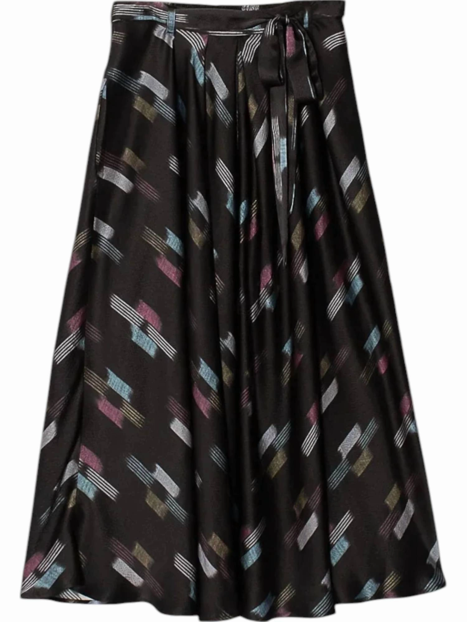 Bella Skirt In Black Ikat