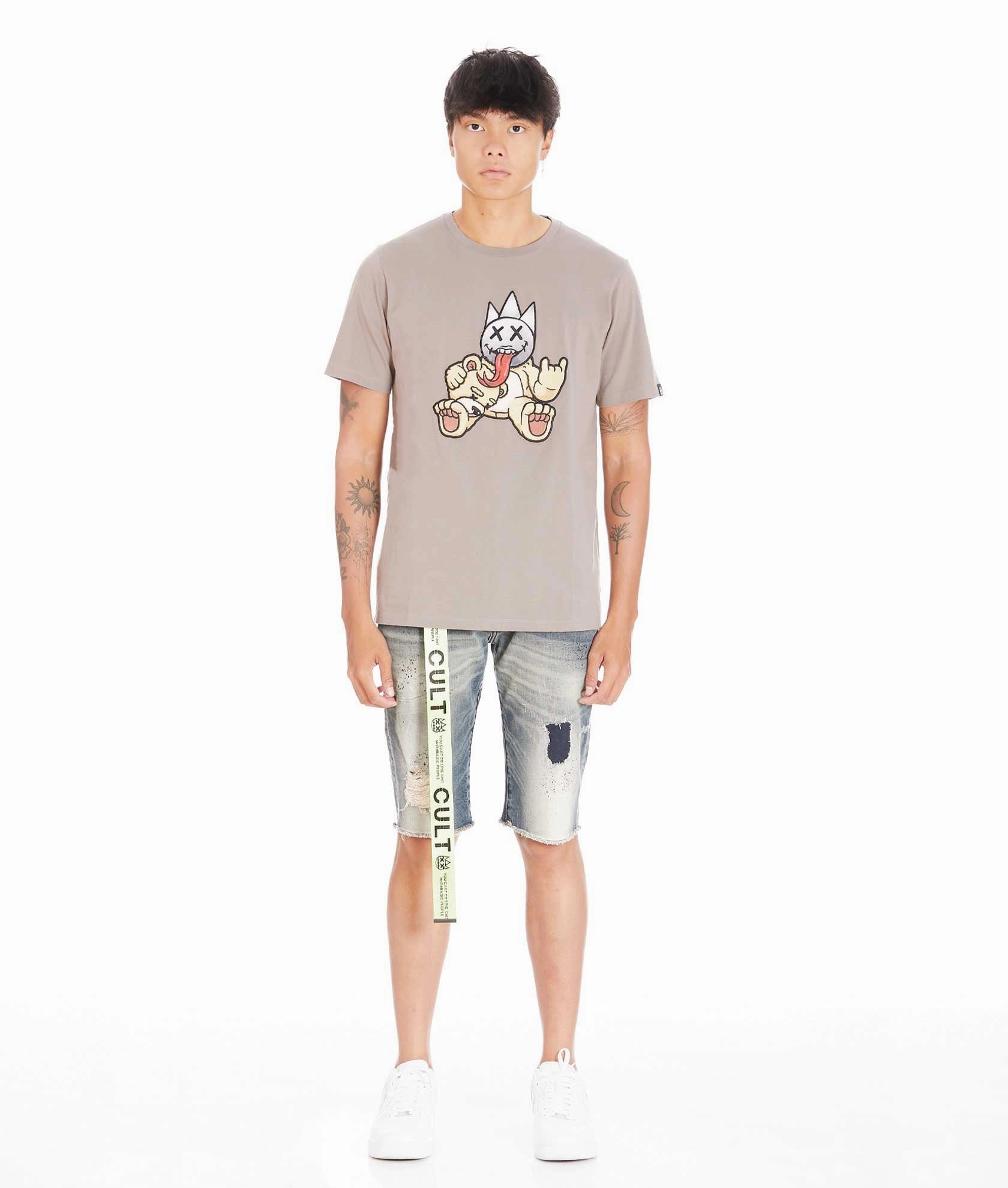 BELTED ROCKER SHORT IN MOSS
